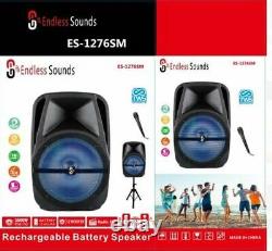 #1 12 inch Portable Bluetooth Speaker Sub woofer Heavy Bass Sound System Party