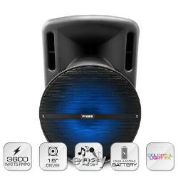 #1 15 inch Portable Bluetooth Speaker Sub woofer Heavy Bass Sound System Party