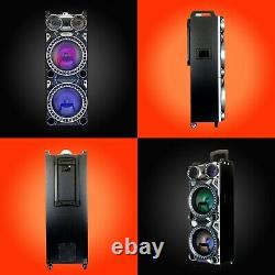 10000W Rechargeable Bluetooth Party speaker and Karaoke machine with disco ball