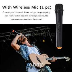 12 2000W Portable bluetooth Speaker Sound System DJ Party with Mic&Remote Control