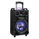 12 Bluetooth Portable Party Pa Dj Speaker Woofer Stereo Led Lights Mic Aux Fm