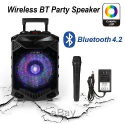 12 Portable Bluetooth Bass Karaoke Party PA BT Speaker + Speaker Tripod Stand