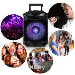 12 Portable Bluetooth Bass Karaoke Party PA BT Speaker + Speaker Tripod Stand