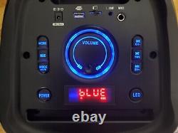 12 Portable Bluetooth Party Speaker 2000W Heavy Bass System with Mic