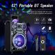 12 Portable Bluetooth Speaker Heavy Bass Party Speaker Disco Led With Mic Remote