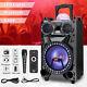 12 Portable Subwoofer Heavy Bass Speaker Bluetooth Party Pa Dj Withlights Mic Aux
