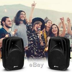 12 x 10.5 x 16.5 Dual Powered Bluetooth Mic Speaker Speakers Party Wedding