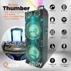 12000W High-End Rechargeable Bluetooth Party Speaker Karaoke machine deep Bass