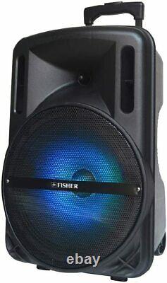 15 3600W Portable Bluetooth Speaker Sub woofer Heavy Bass Sound System Party