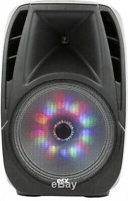 15 Portable Bluetooth DJ Party Loudspeaker Kareoke Wireless Speaker-Microphone