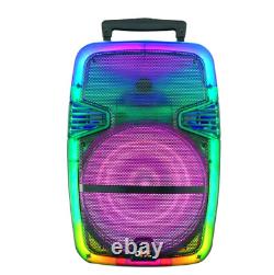 15 Portable Bluetooth Rechargeable Party Speaker With Translucent Motion
