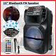 15 Portable Fm Bluetooth Speaker Subwoofer Heavy Bass System Party Aux Mic Us