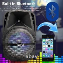 15in 4500W Wireless Portable FM Bluetooth Speaker Heavy Bass Sound System Party