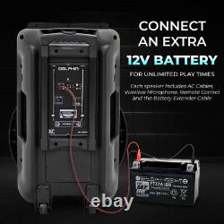 18 Woofer 4500W Portable Bluetooth Party Speaker Heavy Bass Sound WithMic Remote