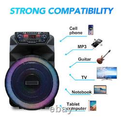 18 Woofer 4500W Portable Bluetooth Party Speaker Heavy Bass Sound WithMic Remote