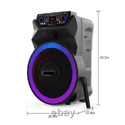 18 Woofer 4500W Portable Bluetooth Party Speaker Heavy Bass Sound WithMic Remote