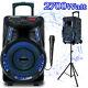 2700w Portable Bluetooth Speaker 15 Woofer Heavy Bass Party System Withmic Tripod