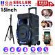 2700w Portable Party Bluetooth Speaker 15 Subwoofer Heavy Bass Withstand Mic Aux