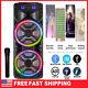 2800w Dual 12 Portable Bluetooth Party Speaker Subwoofer Heavy Bass Sound New