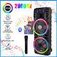 2800w Dual 12 Portable Bluetooth Party Speaker Subwoofer Heavy Bass Sound Withmic