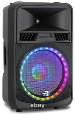 (2x) Dolphin SPX-180BT ELITE Series 15 Inch DJ Party Speakers with RAVE Lights