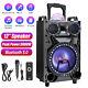 3000w Portable Bluetooth Speaker Sub Woofer Heavy Bass Sound System Party With Mic