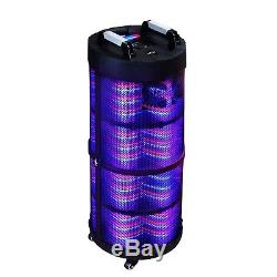 360 Degree 12 Subwoofer Bluetooth Portable Party Speaker Wireless Microphone