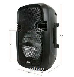 4,400 Watts Wirelessly Portable Party Bluetooth Speakers-Microphone Remote Stand
