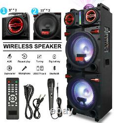 4500W Bluetooth Speaker with Double 10 Subwoofer Heavy Bass for Party Karaoke