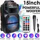 5000w Portable Bluetooth Speaker Sub Woofer Heavy Bass Sound Party System With Mic
