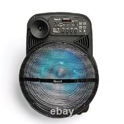 5000W Portable Bluetooth Speaker Sub woofer Heavy Bass Sound System Party + Mic