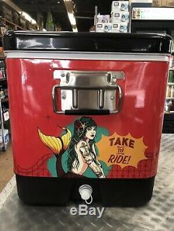 54qt Party Cooler With Bluetooth Speakers Coney island Brewing Co. Limited Edition