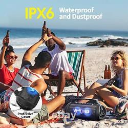 70W Bluetooth Speaker, IPX6 Waterproof Portable Party Speakers Colorful