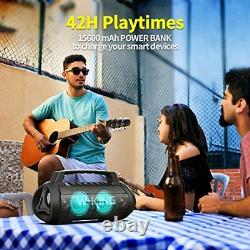 70W Bluetooth Speaker, IPX6 Waterproof Portable Party Speakers Colorful
