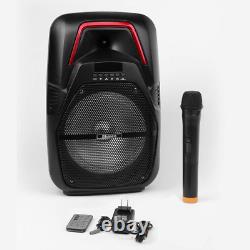 8? Wireless Portable Party Bluetooth Speaker Heavy Bass With Wireless Microphone