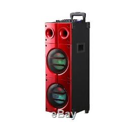 8x2 Inch Bluetooth Aux Usb Sd Fm Dj Portable Speaker For Party Magnet Tweeter