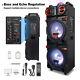 9000w Bluetooth Speaker Dual 10 Subwoofer Rechargable Withled Dj Fm Party Karaok