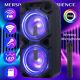 9000w Dual 10 Subwoofer Portable Bluetooth Party Speaker Pa Karaoke System Mic