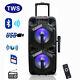 9000w Loud Bluetooth Speaker Rechargable Dual 10 Subwoofer Party Karaok With Mic