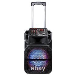 9000W Portable Bluetooth Speaker 15 Subwoofer Heavy Bass Party System AUX & Mic