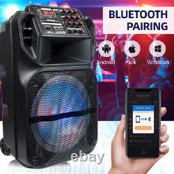 9000W Sub Woofer Portable Bluetooth Speaker Heavy Bass Sound System Party with Mic