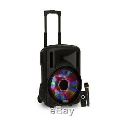 Acoustic Audio Battery Powered 12 Bluetooth Party Speaker with Lights and Mic