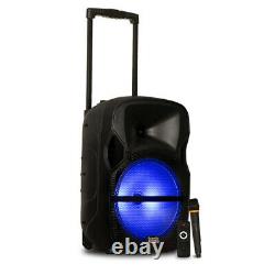 Acoustic Audio Rechargeable 12 Bluetooth Party Speaker with Lights & Wireless Mic