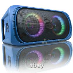 Alphasonik Portable Bluetooth Speaker Wireless System USB Party Reaktor Blue