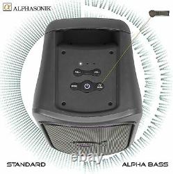 Alphasonik Reaktor Portable Wireless Bluetooth USB Party Box App Control Speaker