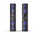Altec Lansing Party Duo Bluetooth Tower Speaker Set With Led Lights, 2 Wired Mic