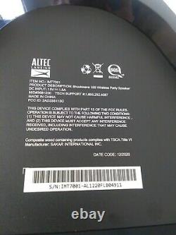 Altec Lansing Shockwave 100 Wireless Party Speaker, Black (IMT7001)T
