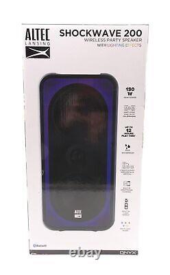Altec Lansing Shockwave 200 Bluetooth Wireless Speakers Black (NewithOther)
