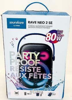 Anker Soundcore Rave Neo 2 SE Party Bluetooth Wireless Speaker Party Proof, New