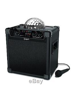 Audio Block Party Live Portable Bluetooth Speaker System Party Spinning Lights